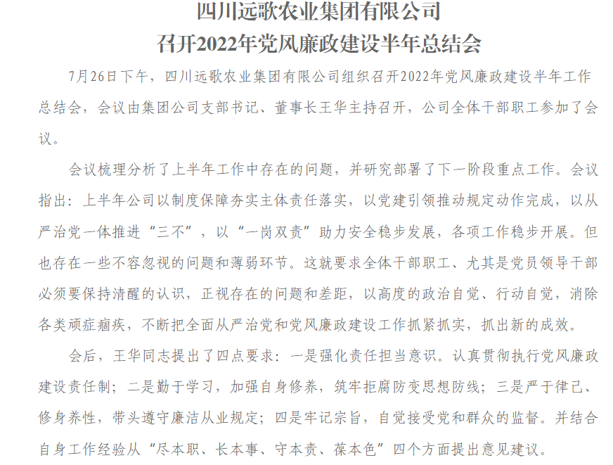 电子游戏app网站召开2022年党风廉政建设半年总结会