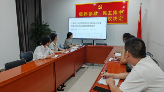  电子游戏app网站财务部开展 “电信网络诈骗典型案例”专题学习