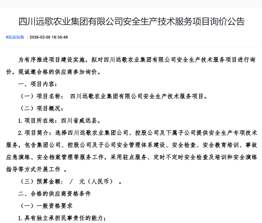 电子游戏app网站安全生产技术服务项目询价公告